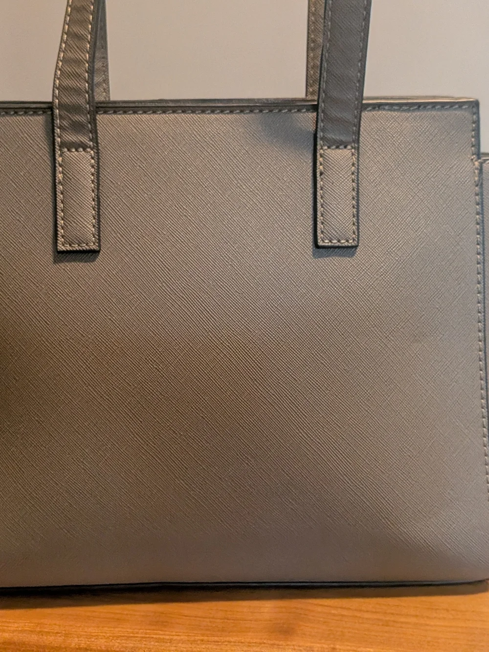 Montana West Select Gray Saffiano Vegan Leather Satchel & Crossbody Bag
